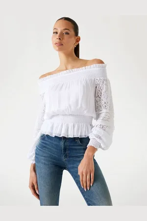 Guess W Top Z Mieszanki Jedwabiu