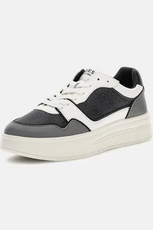 Guess M Sneakersy Z Mieszanki Skóry Linia Winno
