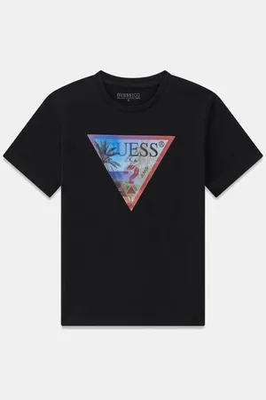 Guess GUESS B T-Shirt Z Trójkątnym Logo