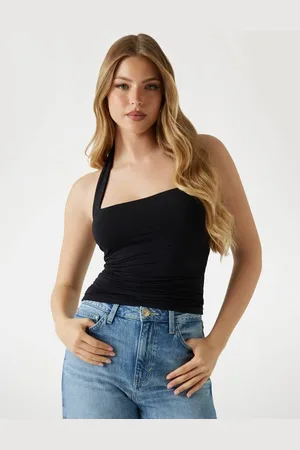 Guess W Top Halter Z Modalu Ze Stretchem