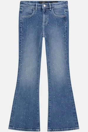 Guess GUESS G Jeansy Z Cyrkoniami Fason Flare