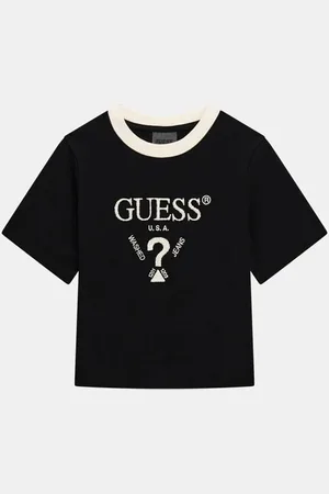 Guess GUESS G T-Shirt Z Trójkątnym Logo
