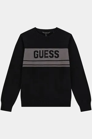 Guess B Sweter Z Haftowanym Logo