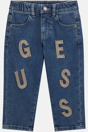 Guess GUESS B Jeansy Z Naszywką Z Logo