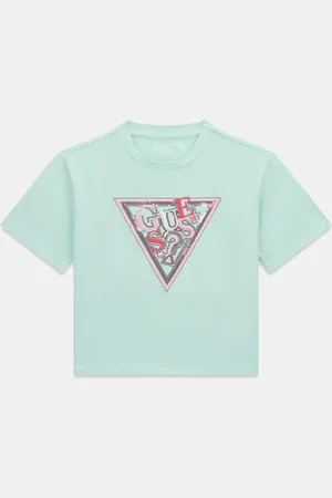 Guess GUESS G T-Shirt Z Trójkątnym Logo