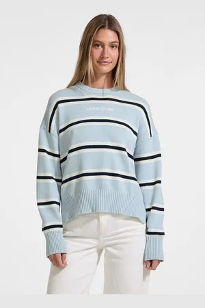 Guess W Sweter Z Logo W Paski