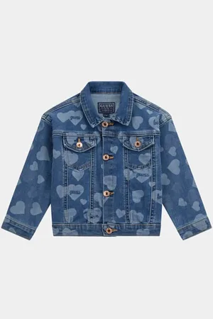 Guess GUESS G Denimowa Kurtka Z Printem