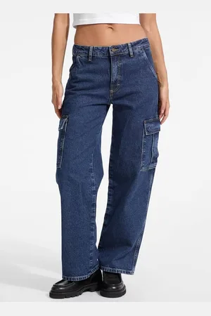 Guess W Denimowe Spodnie Fason Cargo Model G10