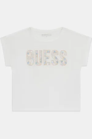 Guess GUESS G T-Shirt Z Logo Z Cyrkoniami
