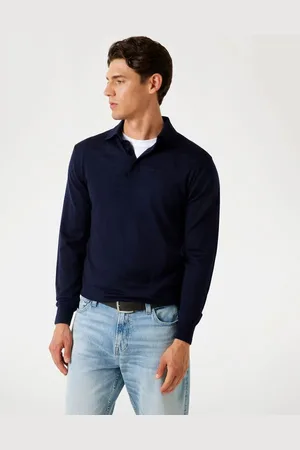 Guess M Sweter Polo Z Wełny