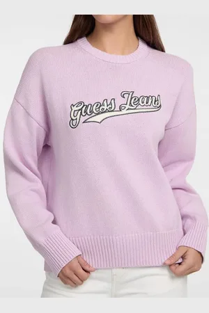 Guess W Sweter Z Naszywanym Logo