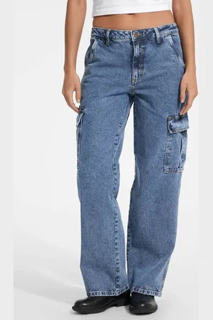 Guess W Denimowe Spodnie Eco Fason Cargo Model G10