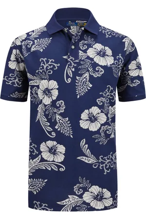 Ralph Lauren Duże Rozmiary - - Koszulka polo w hawajski wzór, z wyhaftowanym zawodnikiem polo