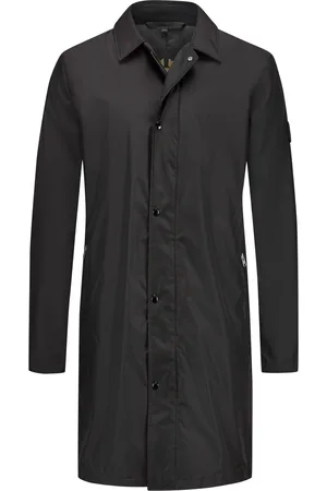 Belstaff Duże Rozmiary - - Płaszcz przeciwdeszczowy z podszewką z kołnierzem koszulowym