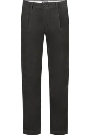 Marc O’ Polo Duże Rozmiary - - Spodnie sztruksowe z bio bawełny z zakładkami, tapered fit