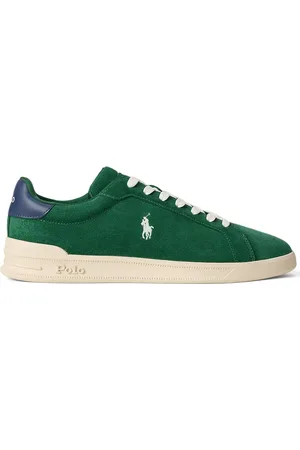 Ralph Lauren Duże Rozmiary - - Sneakersy z niską cholewką, z wyhaftowanym zawodnikiem polo