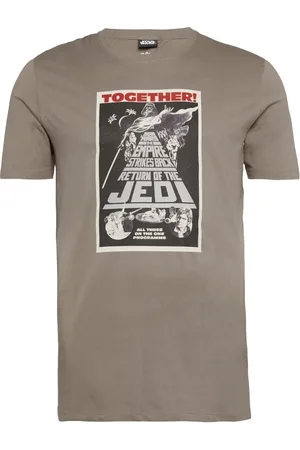 QS by s.Oliver Duże Rozmiary - - Modny T-shirt z nadrukiem Star Wars z przodu