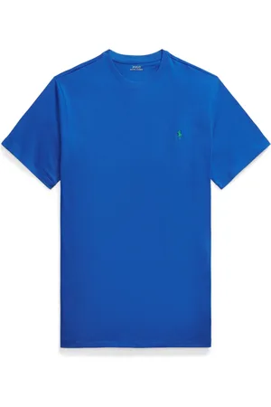 Ralph Lauren Duże Rozmiary - - T-shirt z bawełny z wyhaftowanym logo