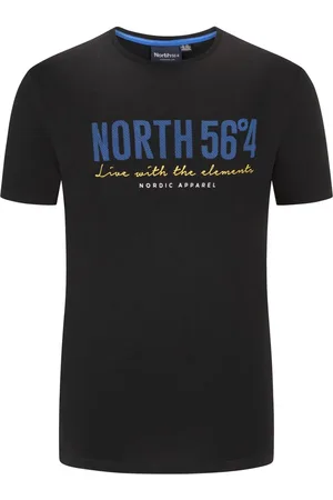 North 56-4 Duże Rozmiary - - T-shirt z nadrukiem z przodu