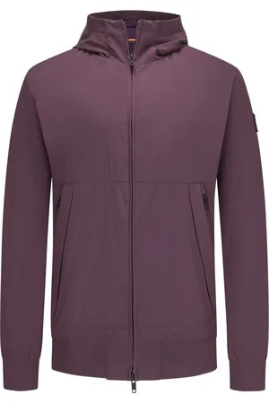 HUGO BOSS Duże Rozmiary - - Bluzon z 4-way stretch i kapturem