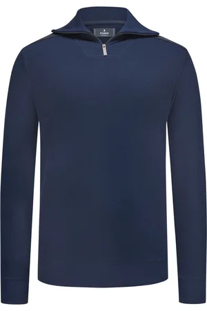 Ragman Duże Rozmiary - - Bluza z rozpinanym golfem z pikowaniem na ramionach