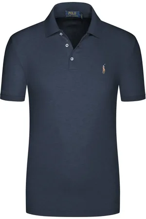 Ralph Lauren Duże Rozmiary - - Miękka koszulka polo z dżerseju z kolorowym haftem jeźdźca polo