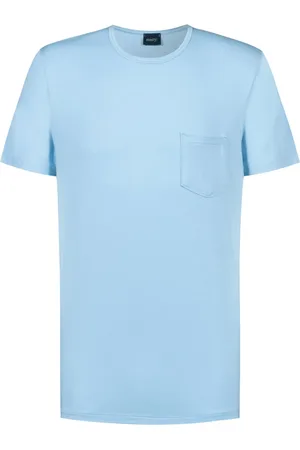Mey Duże Rozmiary - - Jednokolorowy T-shirt do spania z kieszenią na piersi i okrągłym dekoltem