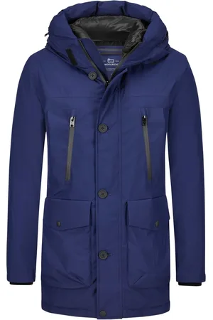 Woolrich Duże Rozmiary - - Parka puchowa Recycled GTX Parka z kontrastowym logo