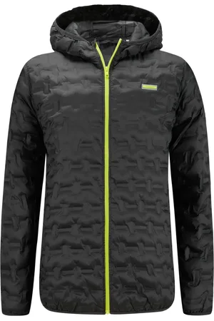 JACK & JONES Duże Rozmiary - - Kurtka pikowana z kapturem i gumowaną naszywką z marką