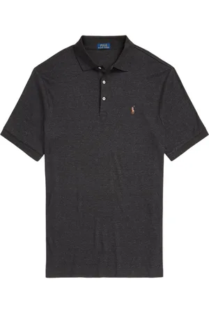 Ralph Lauren Duże Rozmiary - - Miękka koszulka polo z dżerseju z kolorowym haftem jeźdźca polo
