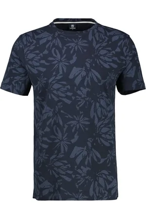 Lerros Duże Rozmiary - - T-shirt z dżerseju z nadrukiem w kwiaty na całej powierzchni