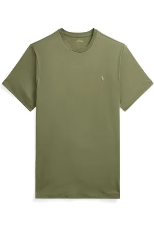 Ralph Lauren Duże Rozmiary - - T-shirt z bawełny z wyhaftowanym logo
