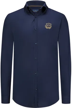 Paul & Shark Duże Rozmiary - - Koszula Camicia z detalami w kolorze złotym