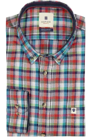 Hatico Duże Rozmiary - - Koszula flanelowa w kratkę, regular fit