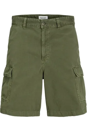 JACK & JONES Duże Rozmiary - - Wykonane z mocnego materiału bermudy z kieszeniami cargo
