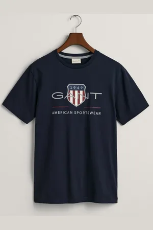 GANT Duże Rozmiary - - T-shirt z bawełny z nadrukiem z przodu