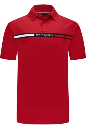 Tommy Hilfiger Duże Rozmiary - - Koszulka polo z piki z napisem marki i elastyczną domieszką