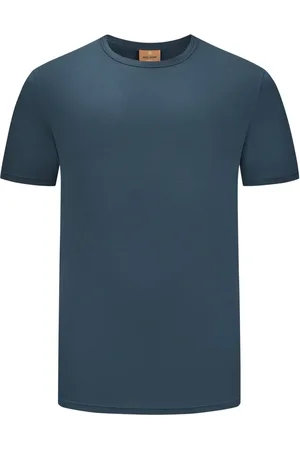 MOS MOSH Gallery Duże Rozmiary - - Gładki T-shirt z wyhaftowanym logo