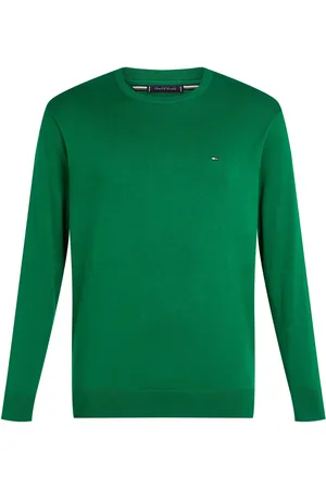 Tommy Hilfiger Duże Rozmiary - - Pulower z bawełny z wyhaftowanym logo
