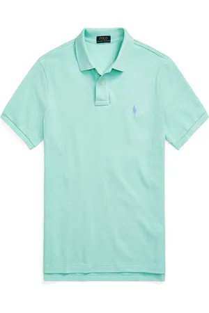 Ralph Lauren Duże Rozmiary - - Koszulka polo w jeansowym stylu z efektem sprania