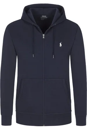 Ralph Lauren Duże Rozmiary - - Kurtka dresowa z kapturem i wyhaftowanym logo