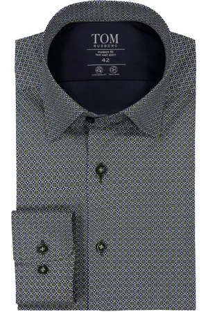 Tom Rusborg Duże Rozmiary - - Koszula z wzorem, modern fit, wersja bardzo długa