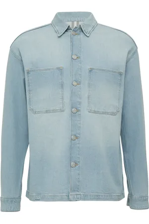 QS by s.Oliver Duże Rozmiary - - Overshirt z denimu z elastyczną domieszką