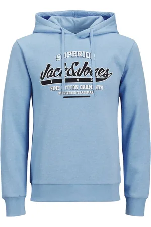 JACK & JONES Duże Rozmiary - - Bluza z kapturem z dużym nadrukiem z marką