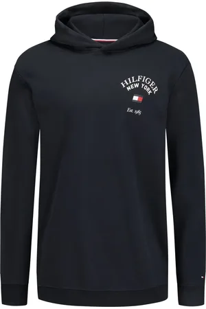 Tommy Hilfiger Duże Rozmiary - - Bluza z kapturem z nadrukiem z marką
