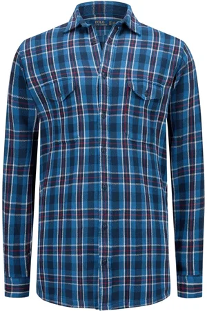 Ralph Lauren Duże Rozmiary - - Overshirt z dzianiny z wzorem w kratkę