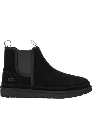 UGG Duże Rozmiary - - Wyściełane botki chelsea Neumel ze skóry welurowej