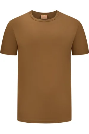 MOS MOSH Gallery Duże Rozmiary - - Gładki T-shirt z wyhaftowanym logo