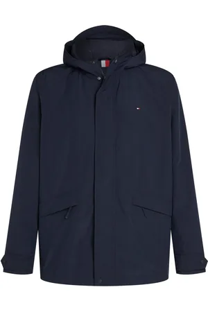 Tommy Hilfiger Duże Rozmiary - - Kurtka z kapturem z lekkim wypełnieniem i wyhaftowanym logo