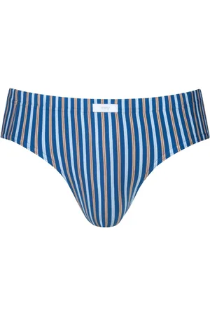 Mey Duże Rozmiary - - Spodnie jazzowe w paski z serii Bold Blue Stripes